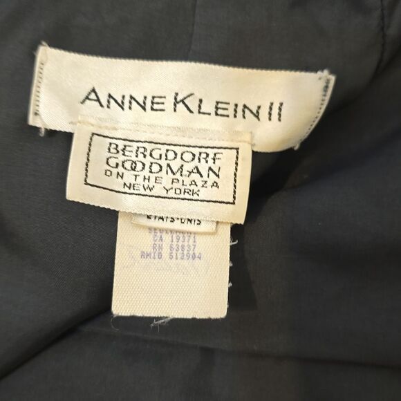 ANN KLEIN BLACK, VINTAGE LEATHER PENCIL SKIRT SZ 8 - Picture 5 of 8